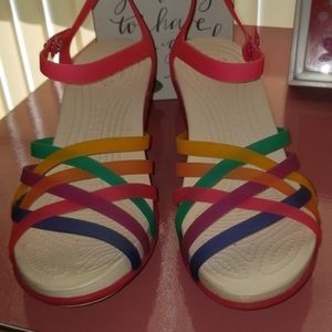 Crocs jelly sandals size 8